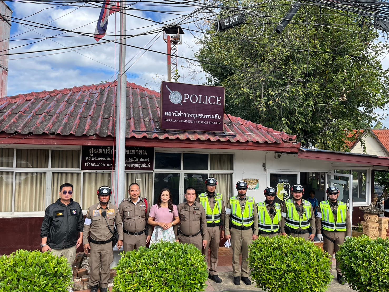 พ.ต.ท.รัชพล จำปาแก้ว รับตำแหน่ง หน.สภ.ย่อยพระลับ วันแรก ชูแนวนโยบายผนึกกำลังผู้นำชุมชน ดูแลทุกข์สุขชาวพระลับ